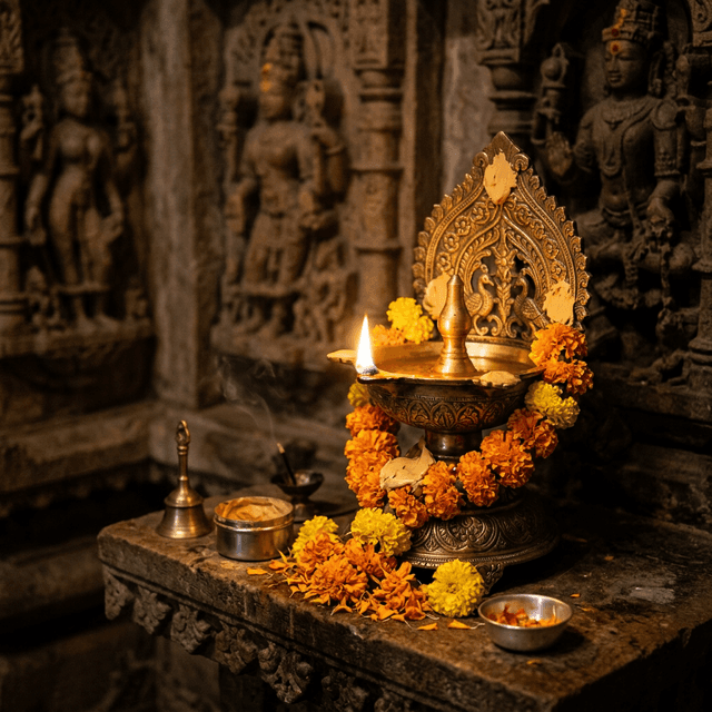 Sacred Vedic Lamp
