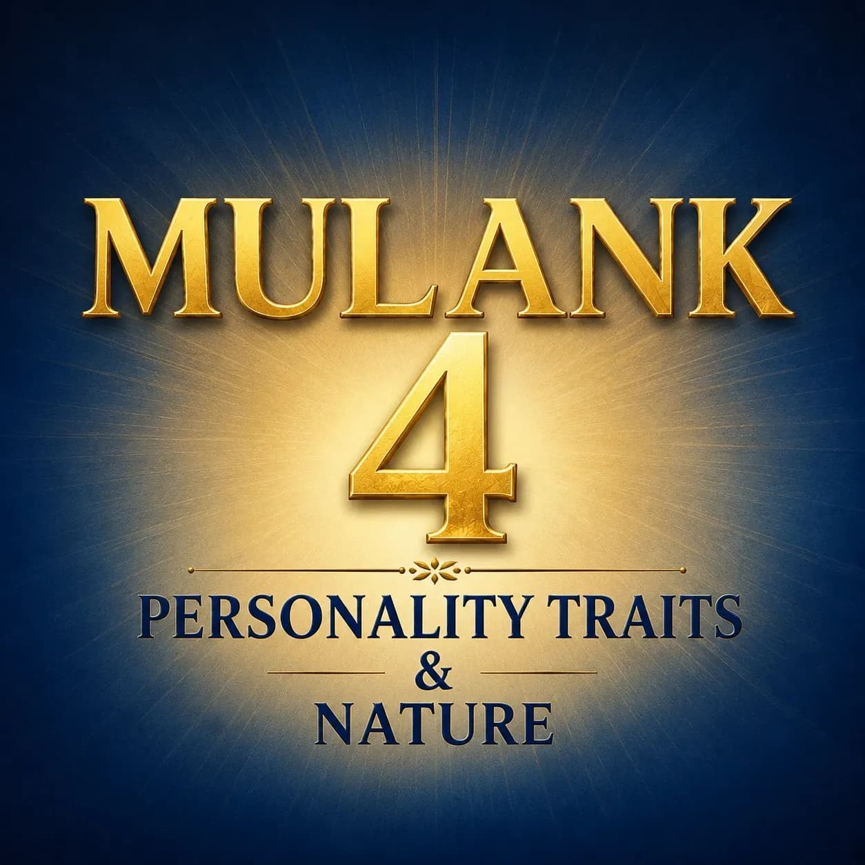 Mulank 4 Personality